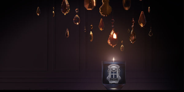Lustre de crystal sur bougie parfumée de luxe Iconologie Victor Hugo