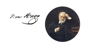 Portrait de Victor Hugo avec signature